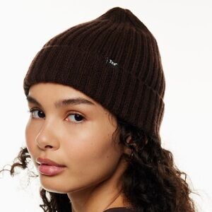 Aritzia Brown Knit Beanie